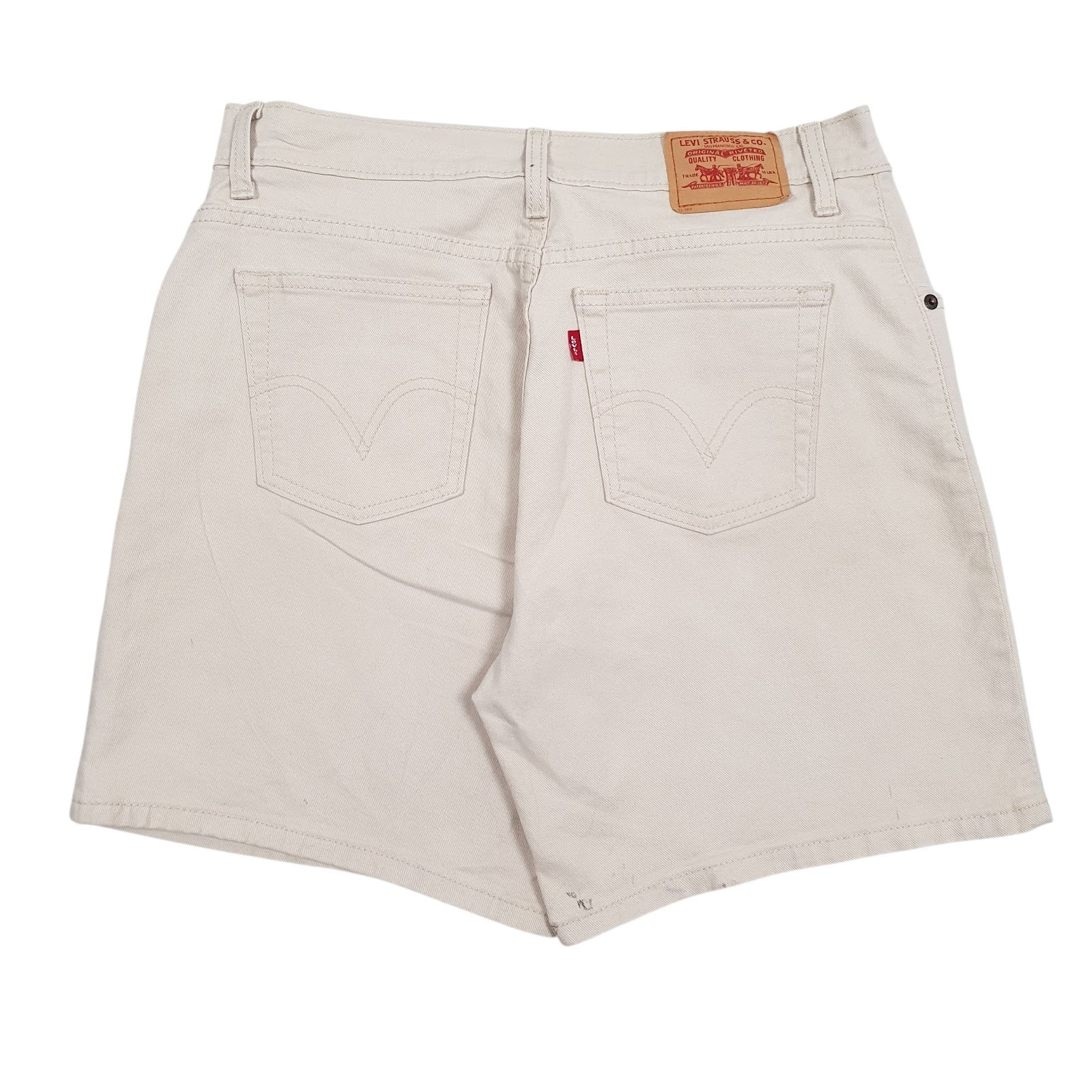 Mens Beige Levis 550 Relaxed Hoodie Shorts