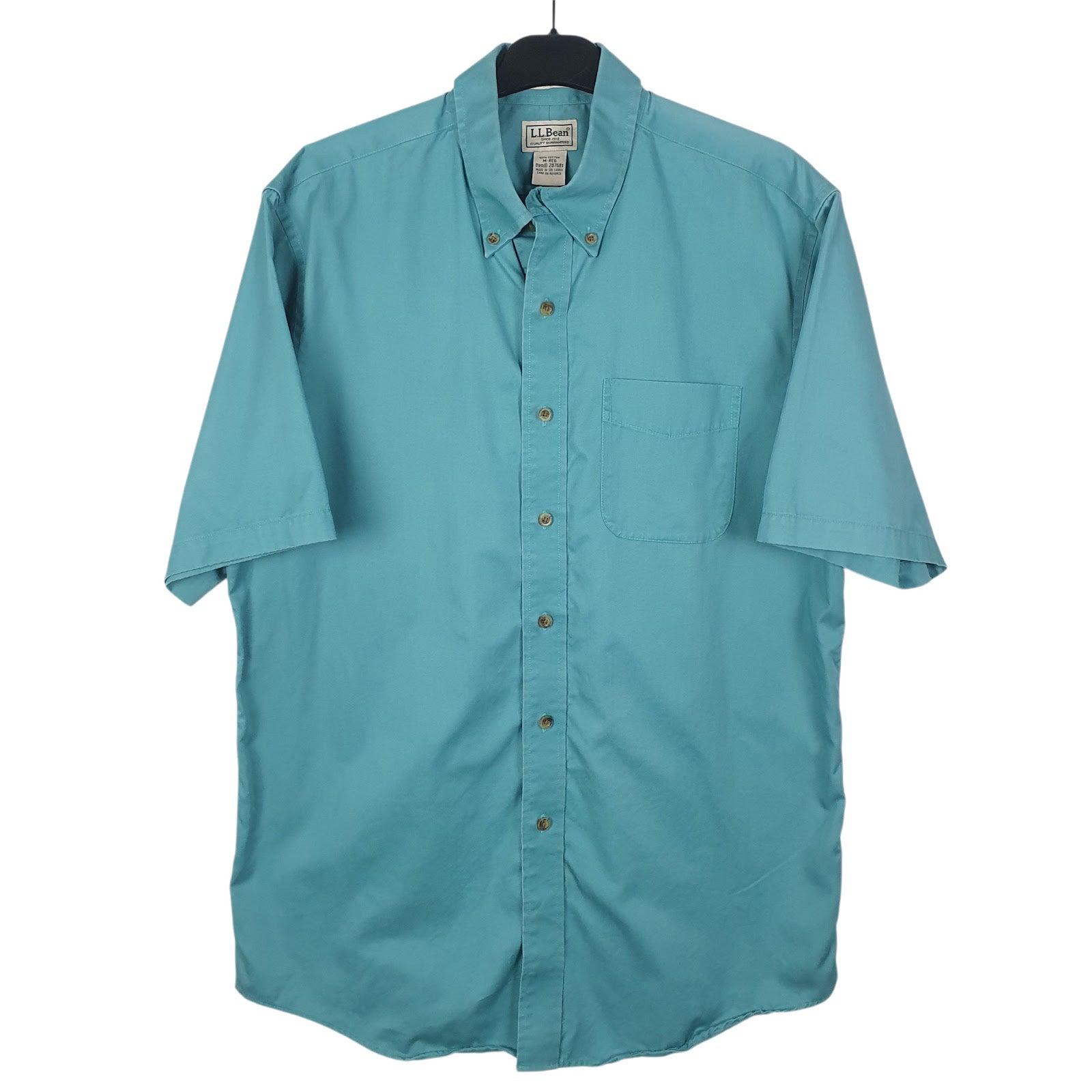 Mens Blue L.L.Bean  Short Sleeve Shirt