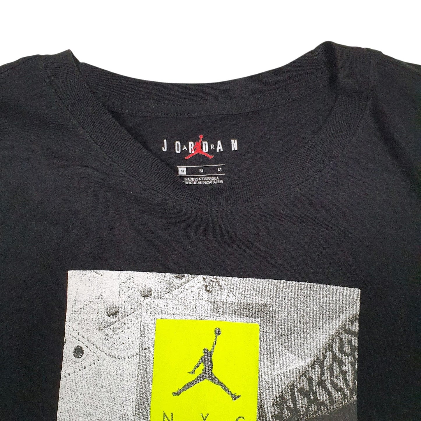 Mens Black Nike Air Jordan NYC New York Basketball  T Shirt