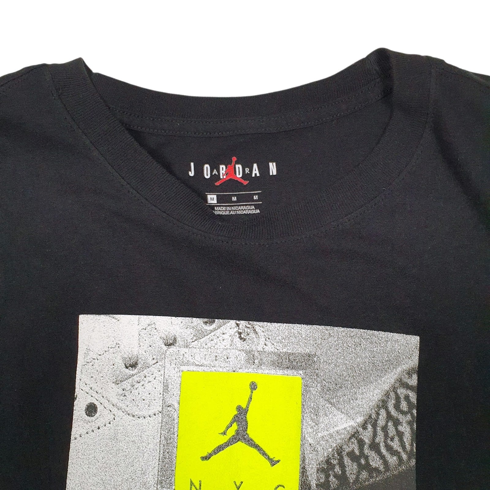 Mens Black Nike Air Jordan NYC New York Basketball  T Shirt