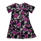 Womens Black Marila  Short Sleeve Dress