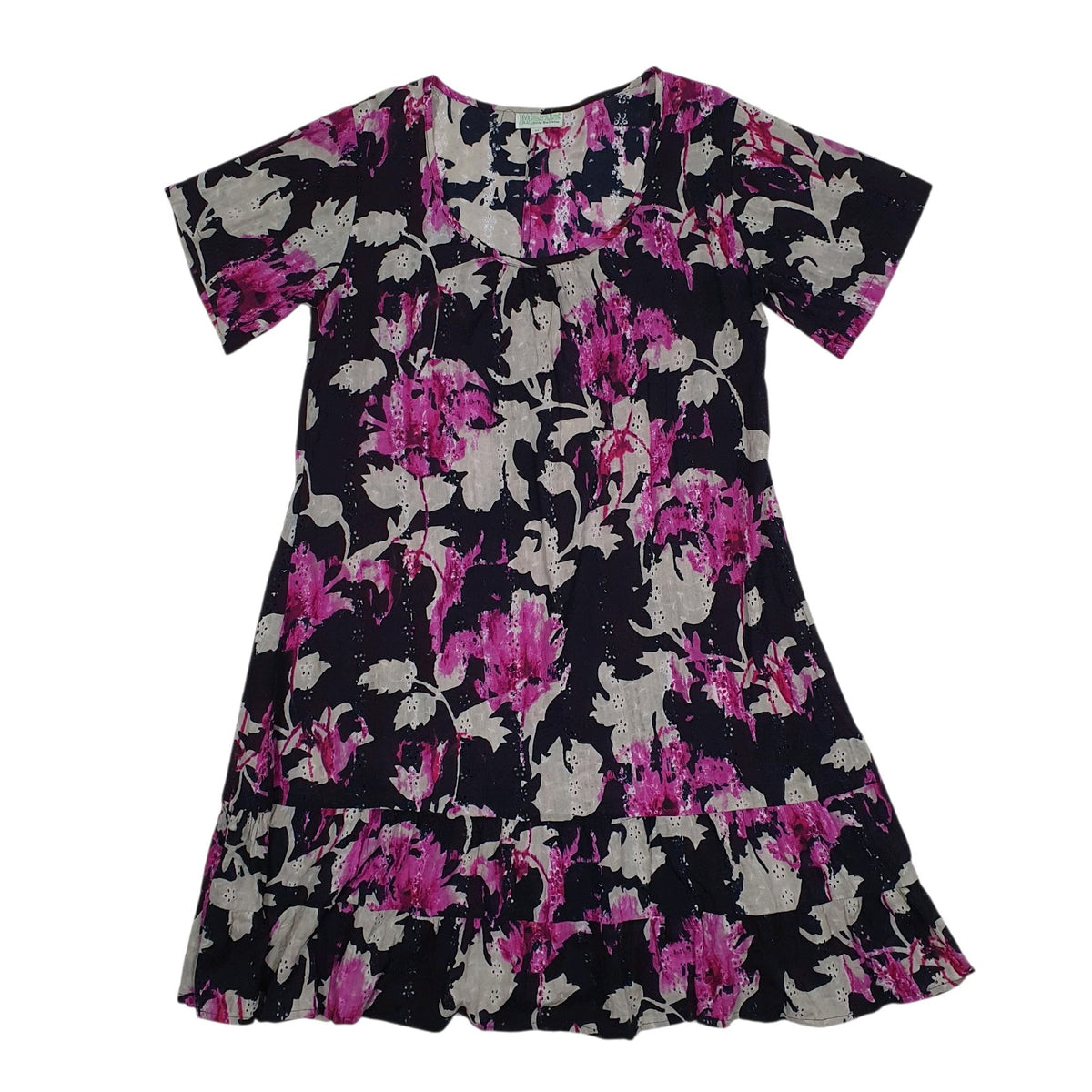 Womens Black Marila  Short Sleeve Dress
