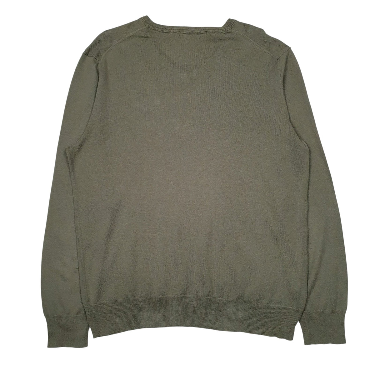 Mens Green Gap  V Neck Jumper