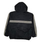 Mens Black Adidas Vintage 90s Reversible Crewneck Coat