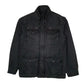 Mens Black Levis Military Bomber Sherpa Lined  Coat