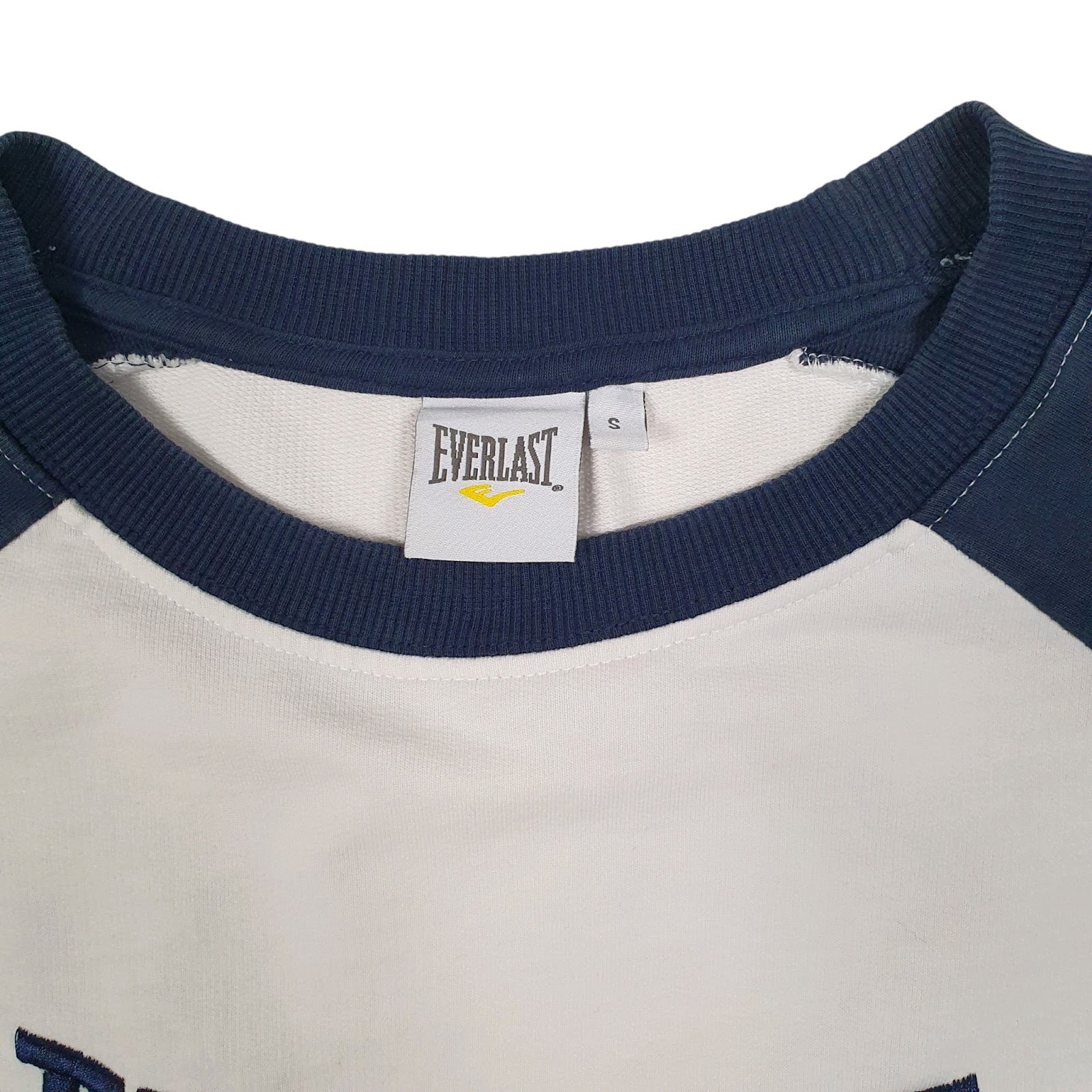 Mens White Everlast Boxing Crewneck Jumper