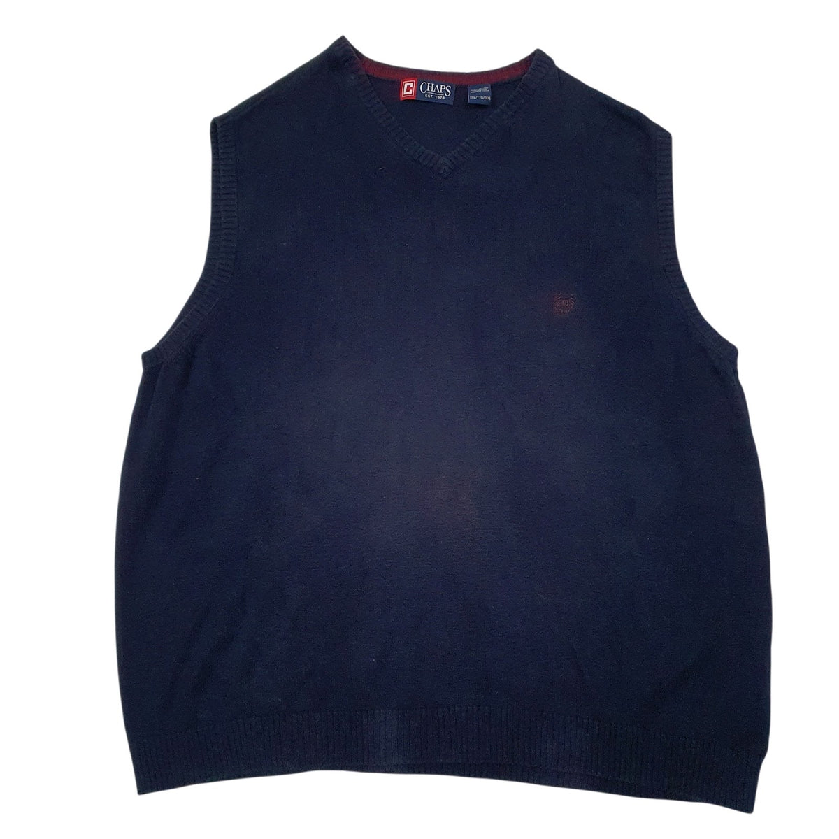 Mens Navy Chaps  Vest Jumper
