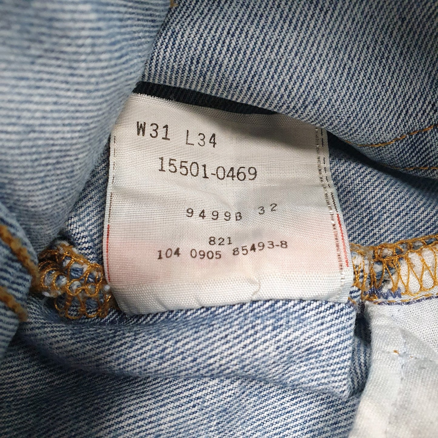 Mens Blue Levis Vintage 00s Distress  Jeans