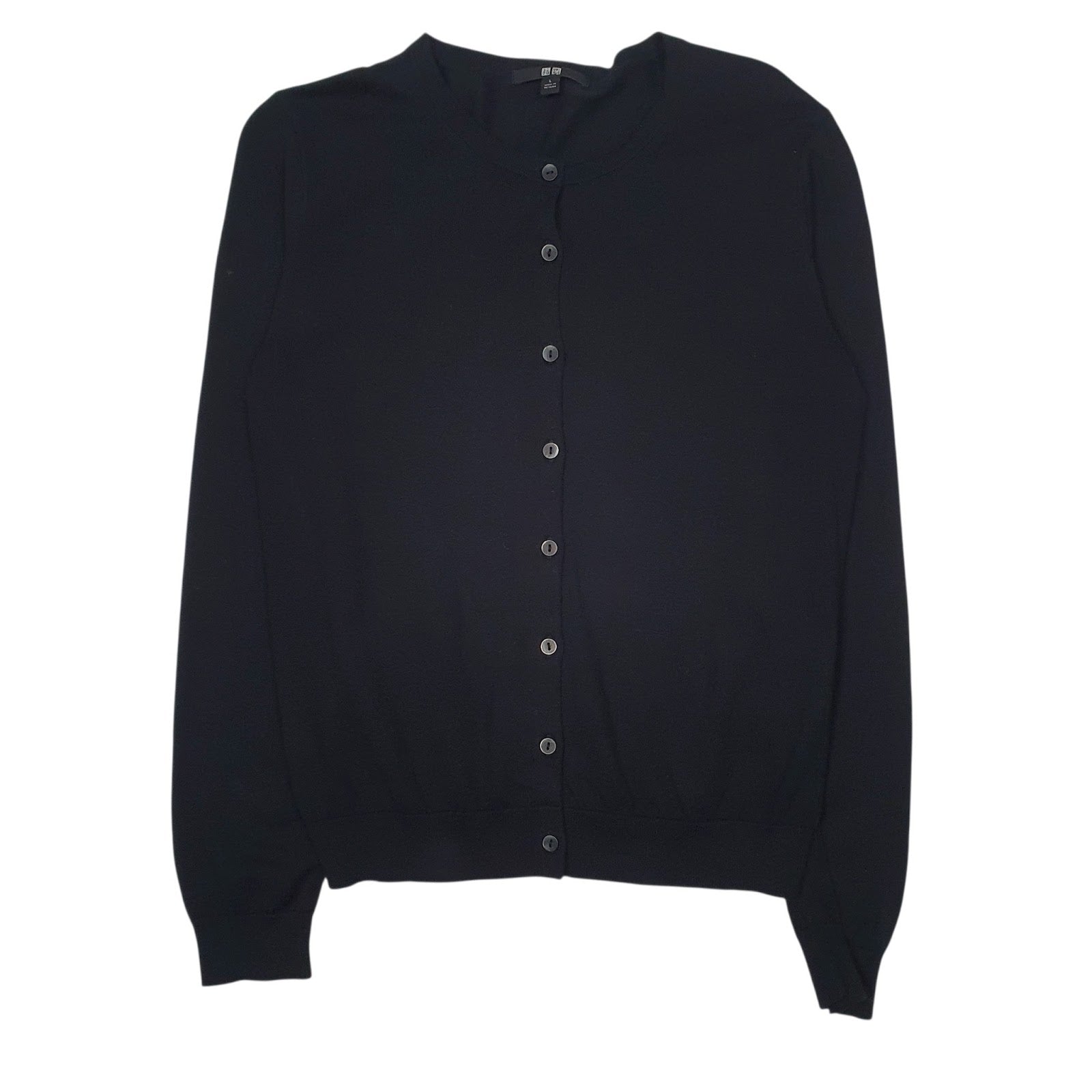 Mens Black Uniqlo  Cardigan Jumper