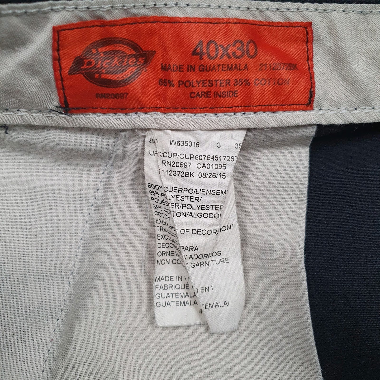 Mens Black Dickies Workwear  Trousers