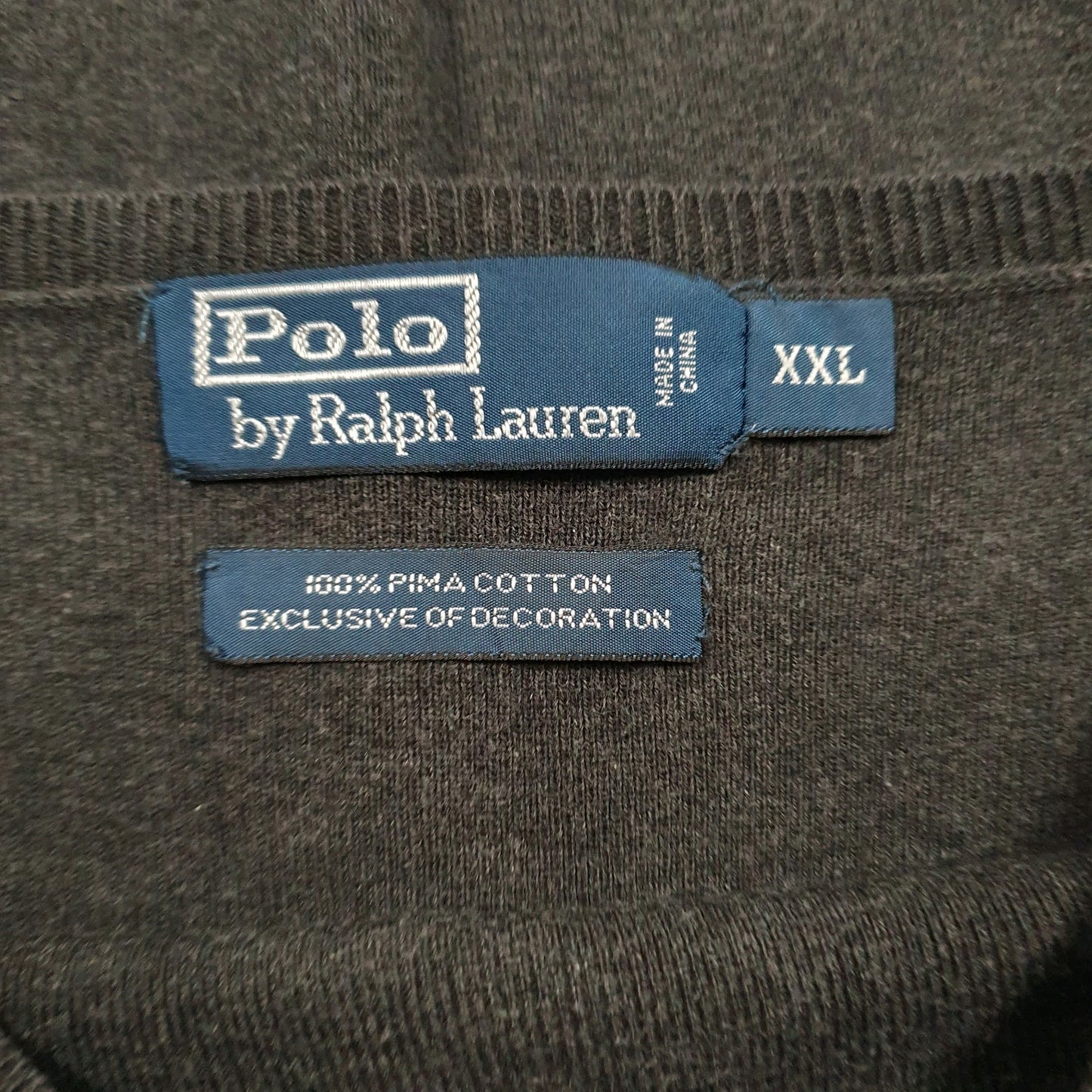 Womens Grey Polo Ralph Lauren Pima Crewneck Jumper