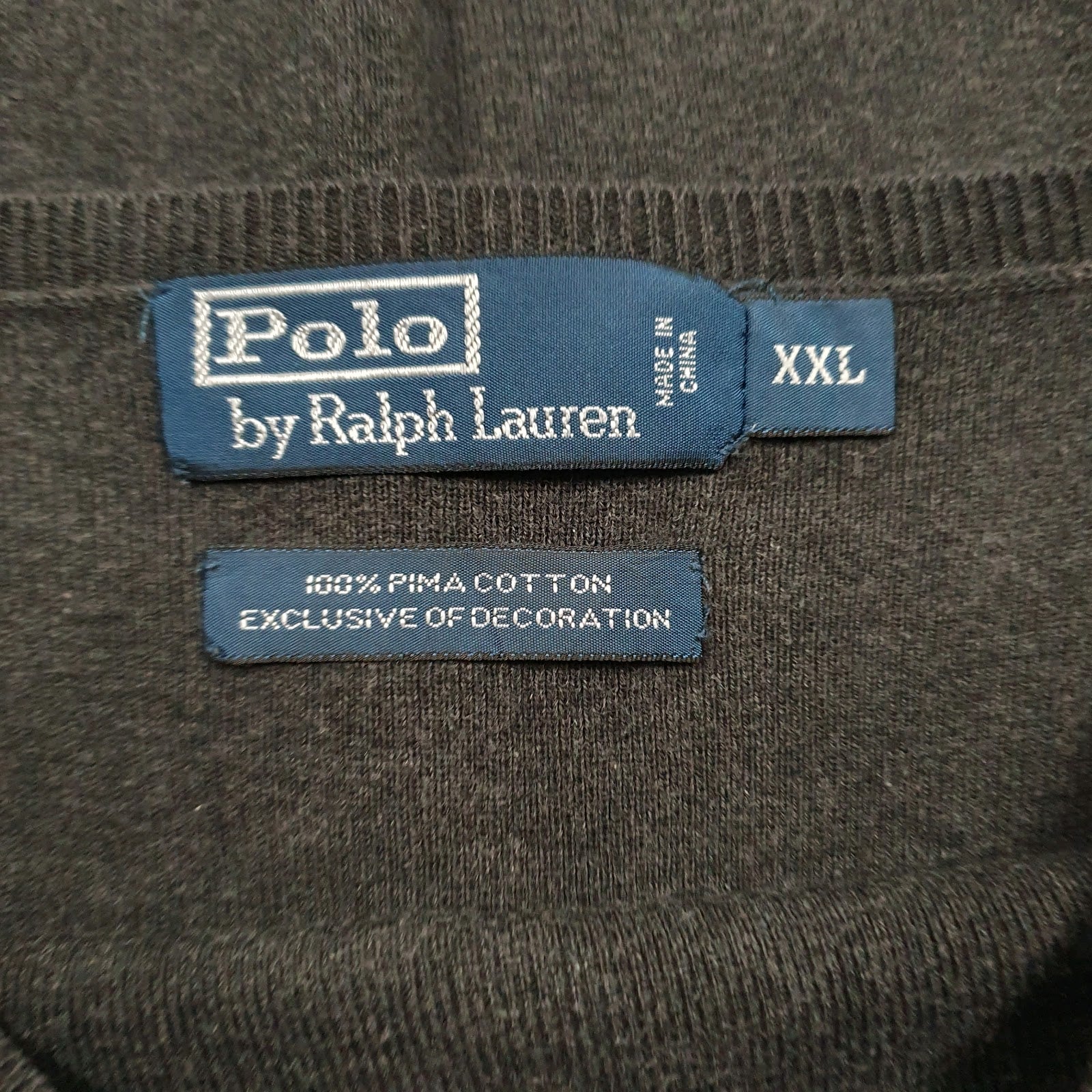 Womens Grey Polo Ralph Lauren Pima Crewneck Jumper