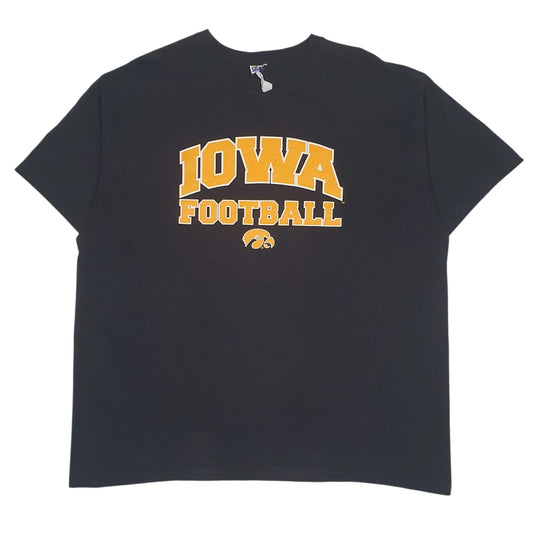 Mens Black Anvil Iowa Football Short Sleeve T Shirt