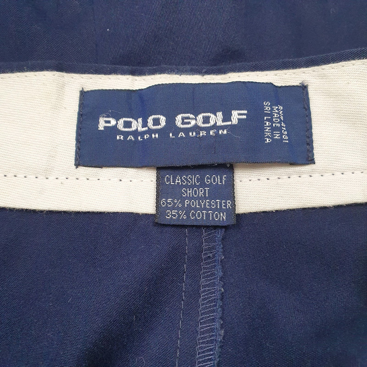 Mens Navy Polo Ralph Lauren Golf Pleated  Shorts