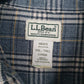 Mens Grey L.L.Bean Flannel  Shirt