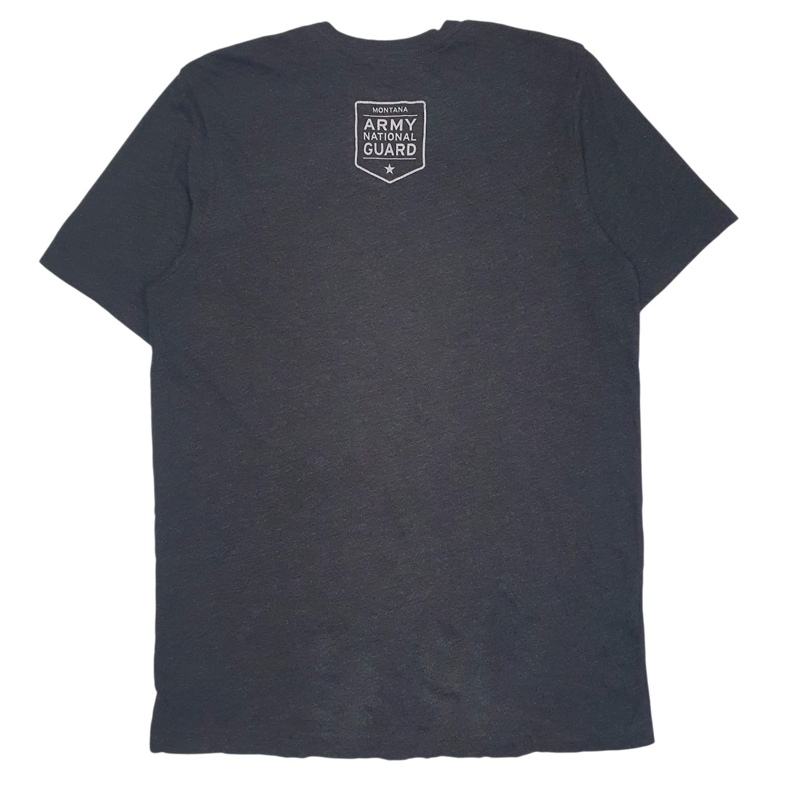 Mens Grey Unbranded Montana Army National Guard  T Shirt