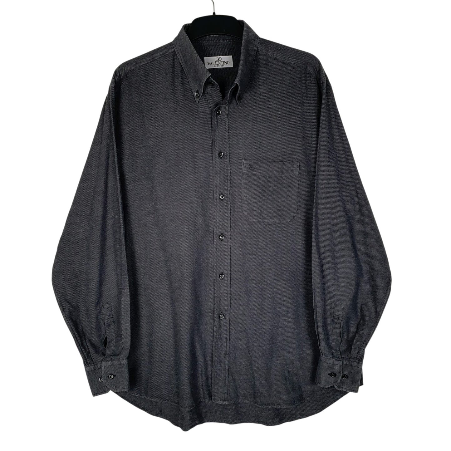 Mens Grey Valentino  Long Sleeve Shirt