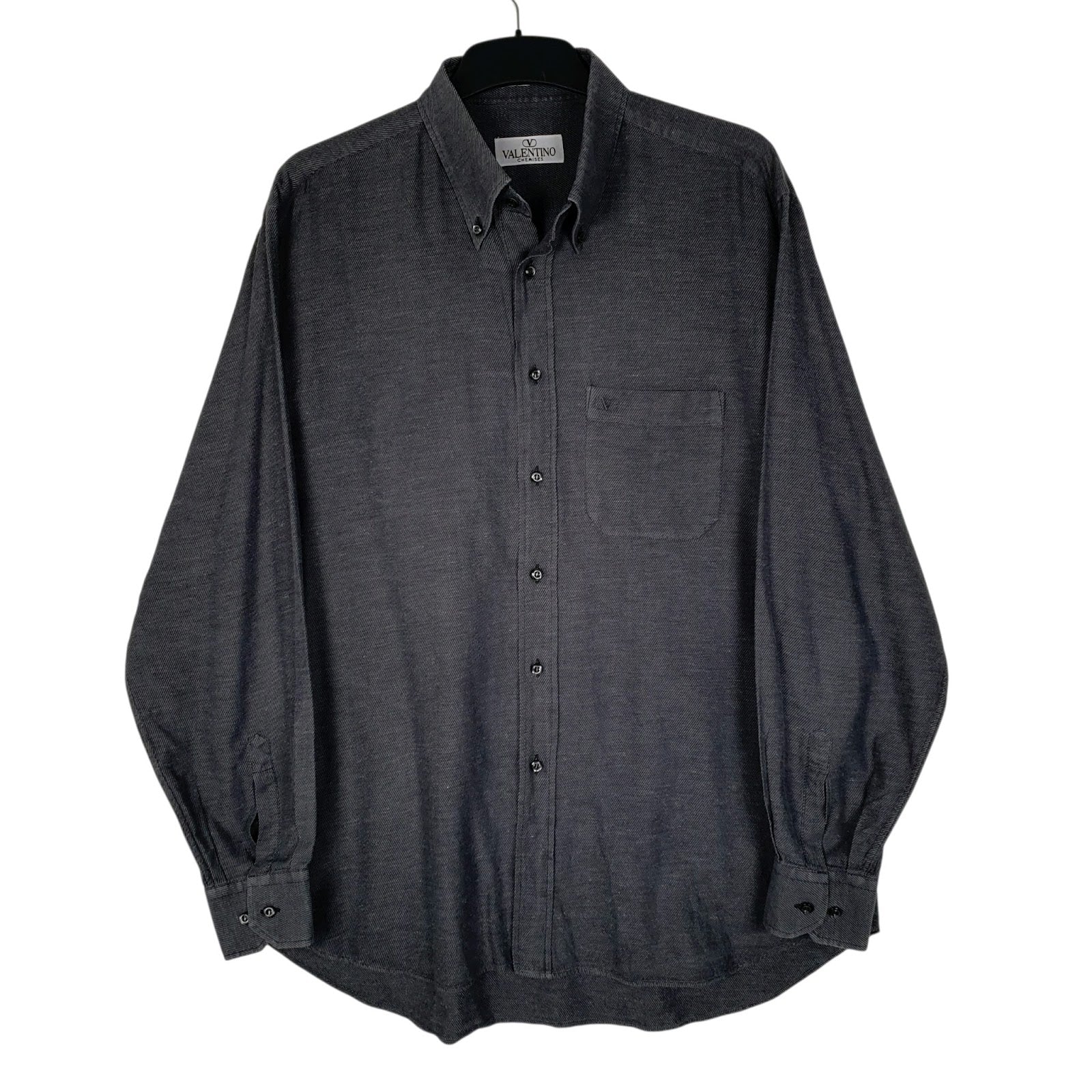 Mens Grey Valentino  Long Sleeve Shirt