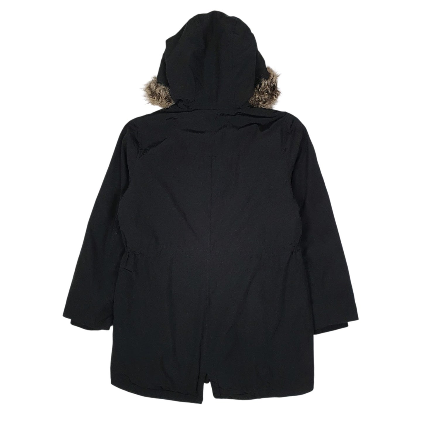 Mens Black Levis Fur Lined Fishtail  Coat