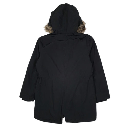 Mens Black Levis Fur Lined Fishtail  Coat