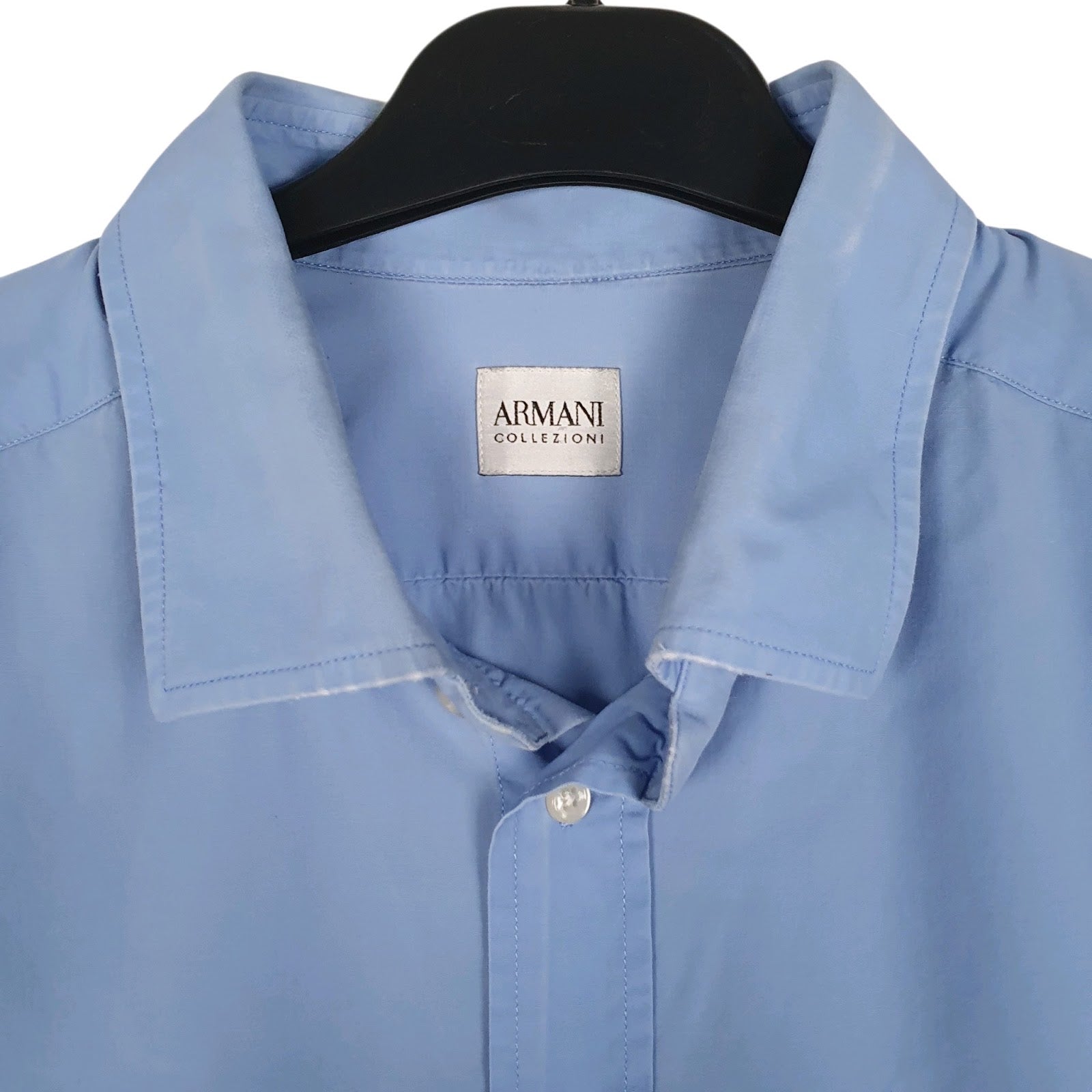 Mens Blue Armani   Shirt