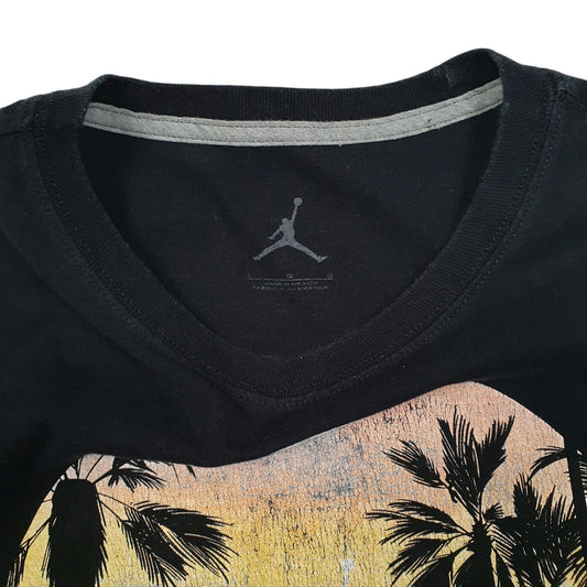 Mens Black Nike Air Jordan Basketball  T Shirt
