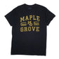 Mens Black Gildan Maple Grove Short Sleeve T Shirt
