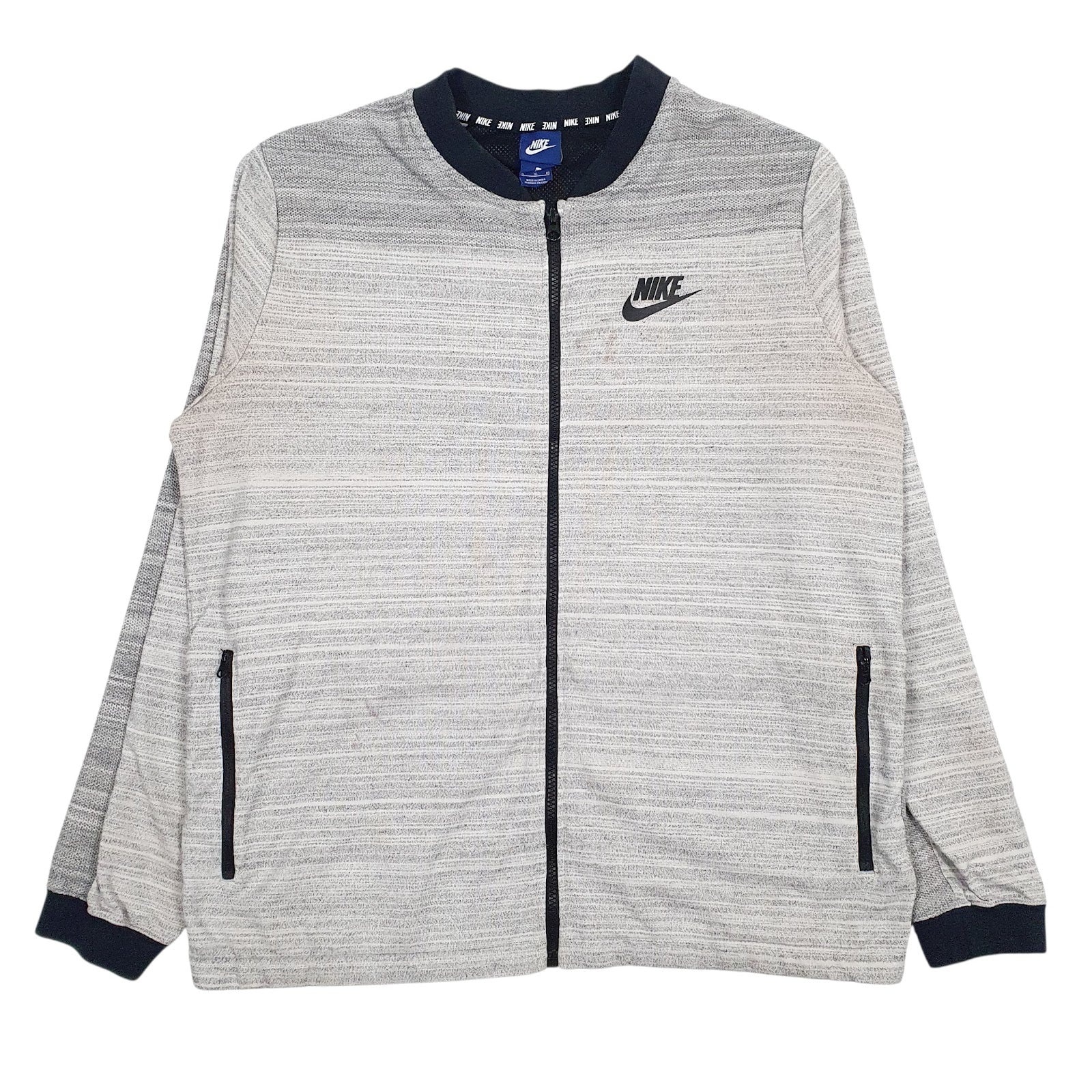 Mens Grey Nike  Full Zip Jumper