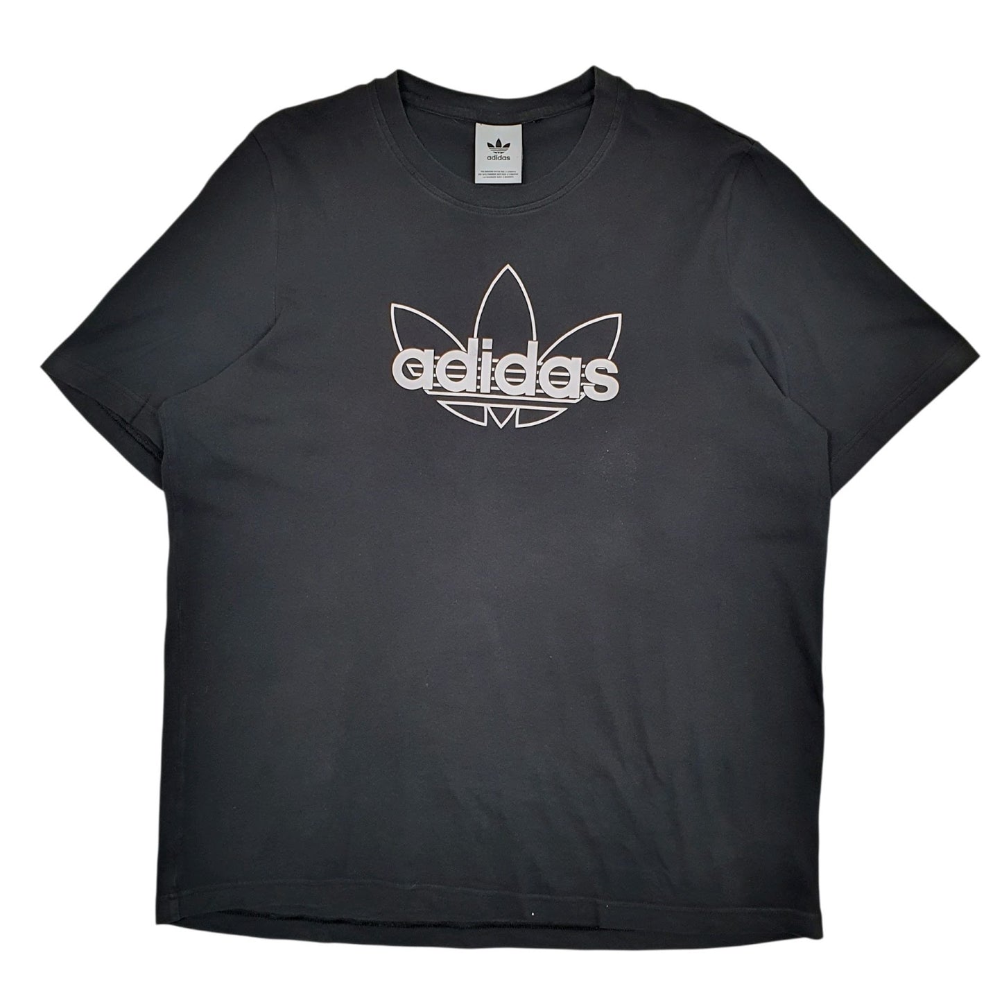 Mens Black Adidas  Short Sleeve T Shirt