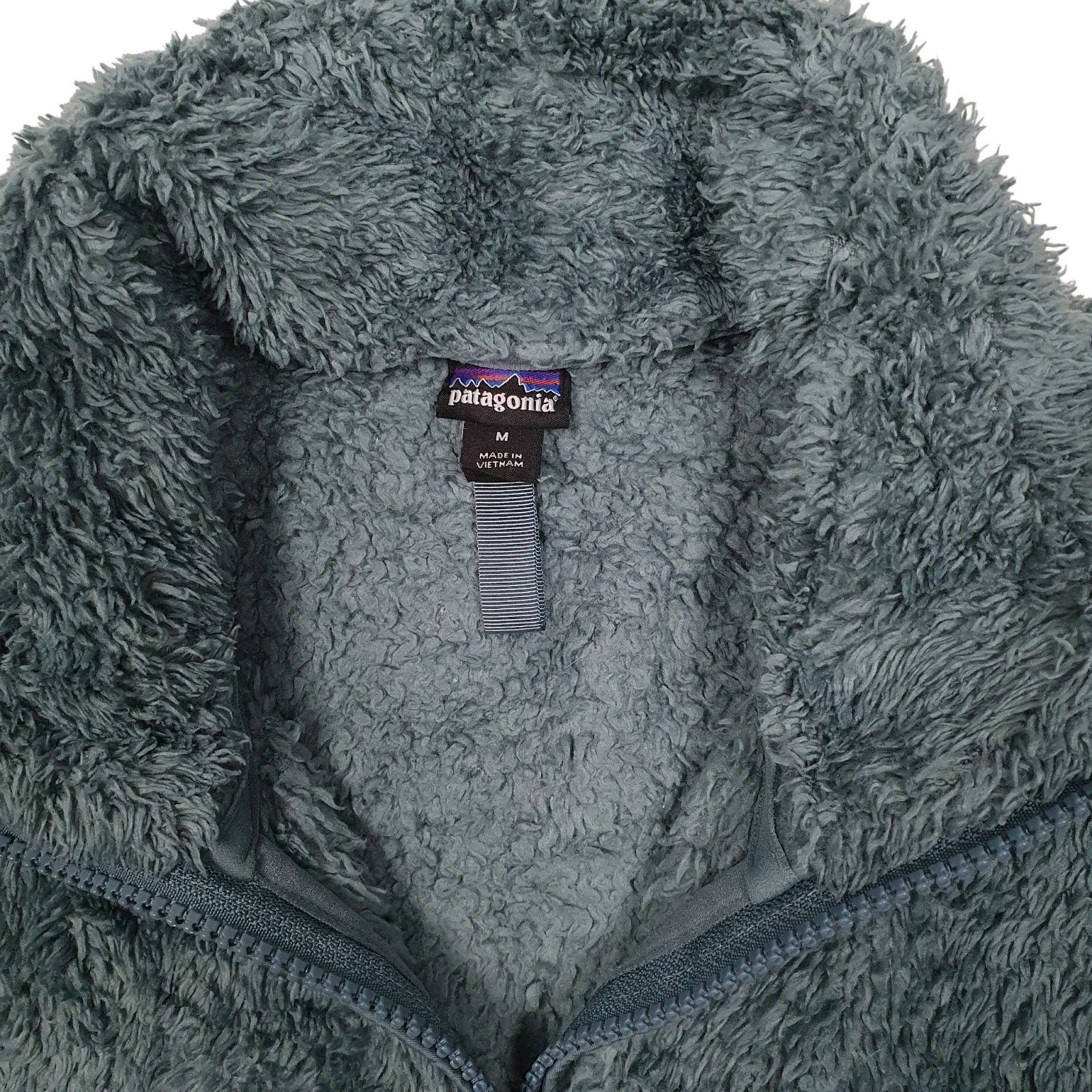 Womens Blue Patagonia Los Gatos Fluffy Quarter Zip Jumper