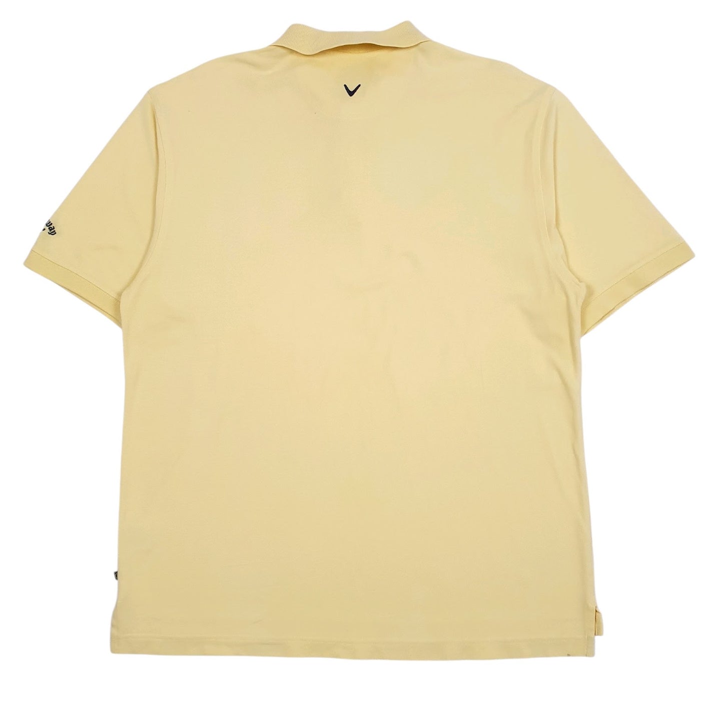 Mens Yellow Callaway Golf  Polo Shirt