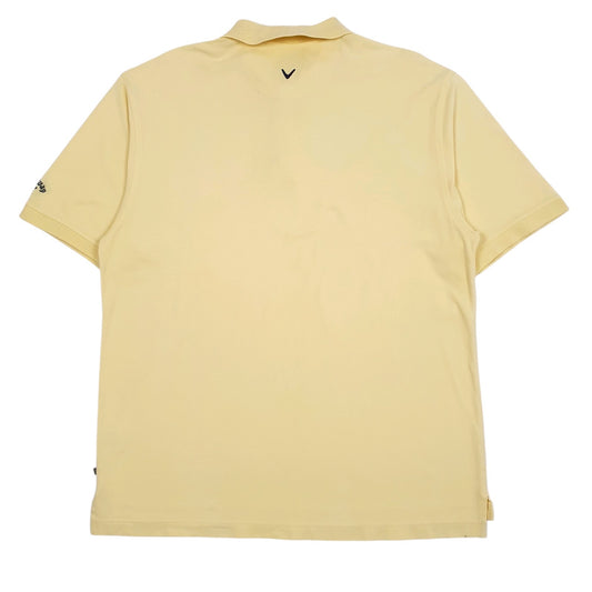 Mens Yellow Callaway Golf  Polo Shirt