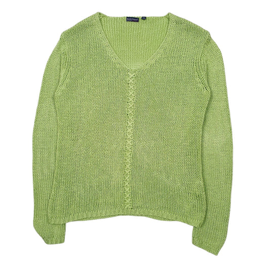 Womens Green Michèle Boyard Knit V Neck Jumper