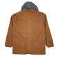 Mens Brown Wrangler Chore Windbreaker Hoodie  Coat