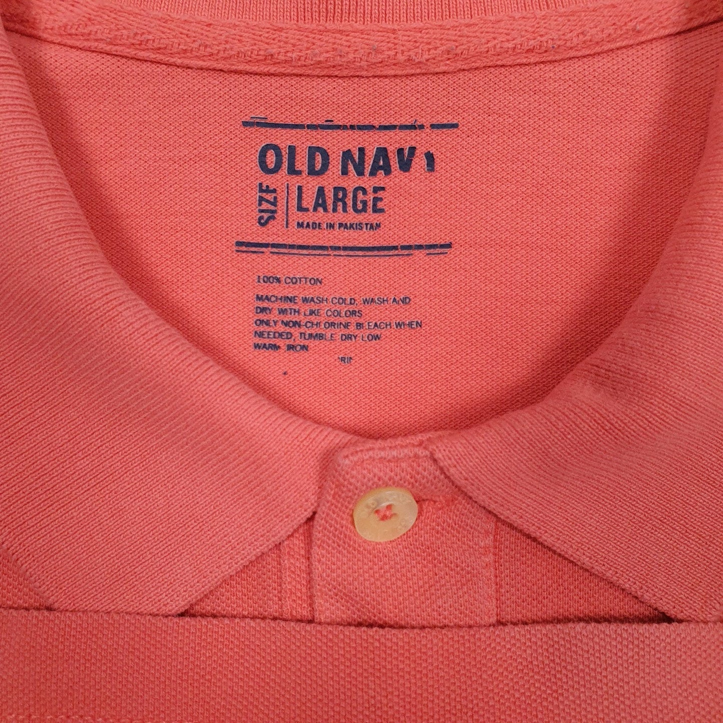 Mens Pink Old Navy   Polo Shirt
