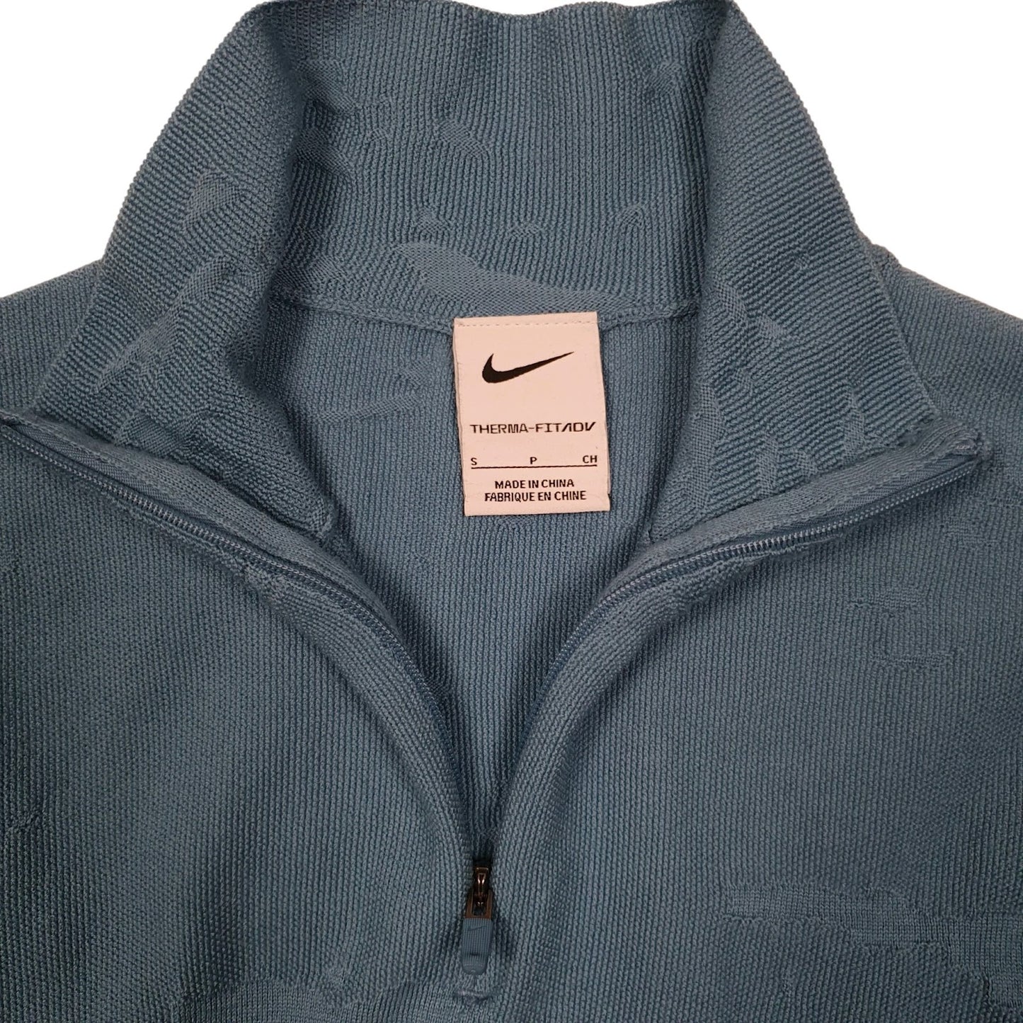 Womens Blue Nike Therma Fit ADV Quarter Zip Jumper