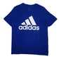 Mens Blue Adidas  Short Sleeve T Shirt