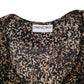 Womens Black Longtall Sally Frilly  Shirt