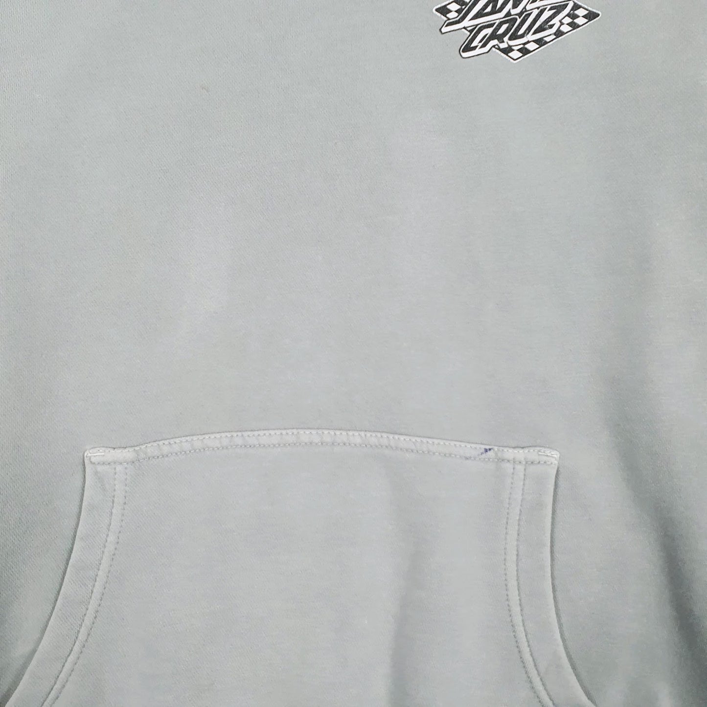 Mens Grey Santa Cruz  Hoodie Jumper