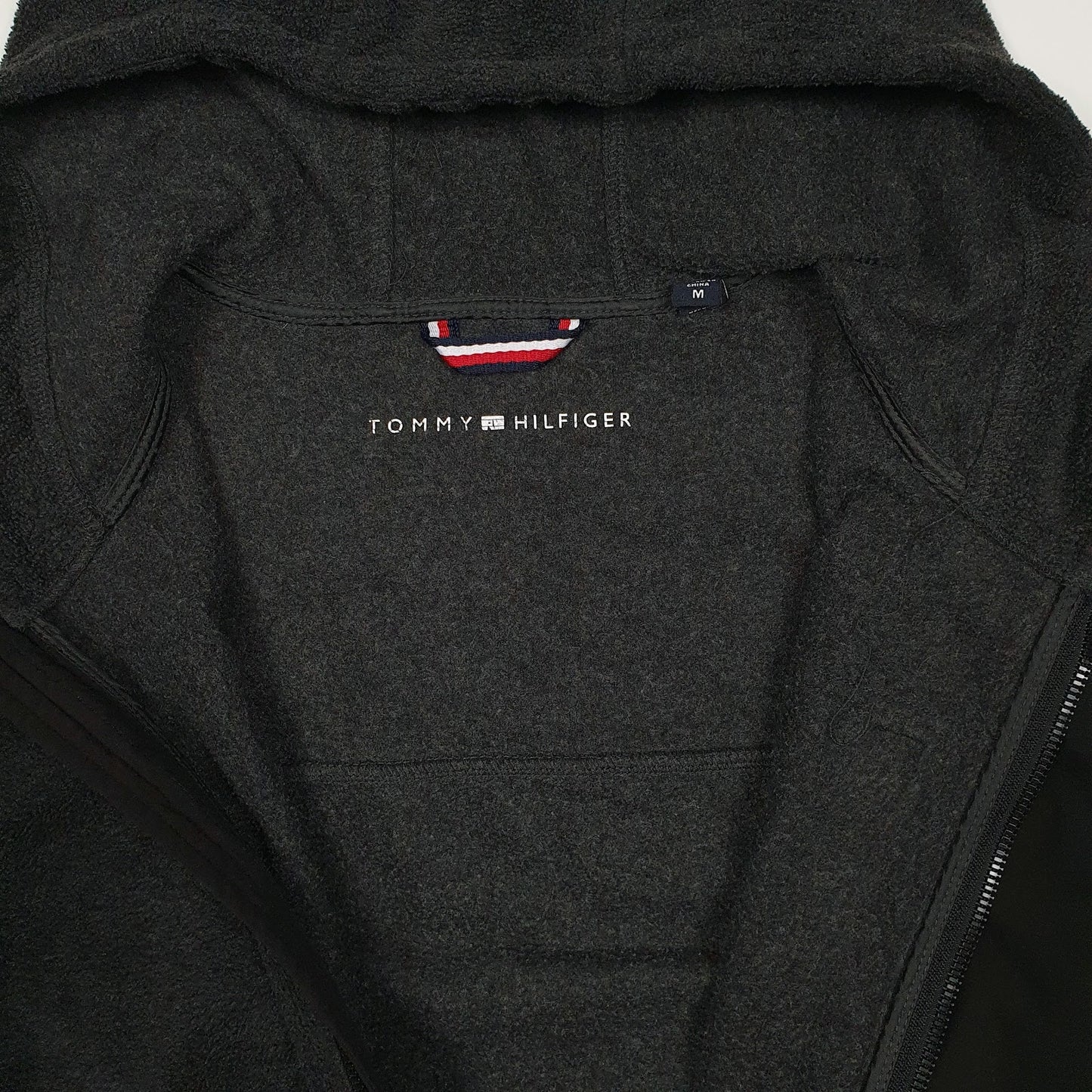 Mens Grey Tommy Hilfiger Hoodie Full Zip Jumper