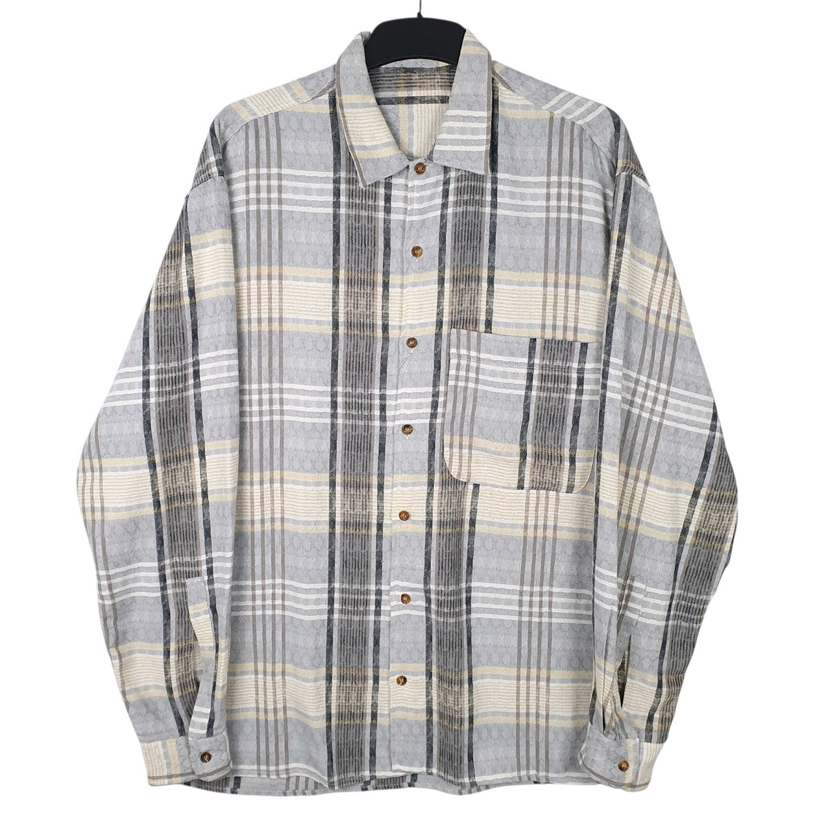 Mens Grey Unbranded Vintage Long Sleeve Shirt