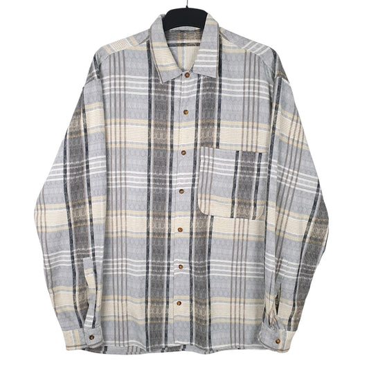 Mens Grey Unbranded Vintage Long Sleeve Shirt