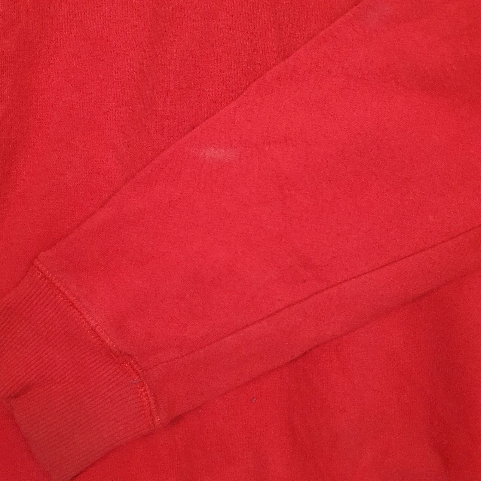 Womens Red Champion Spellout Hoodie Jumper