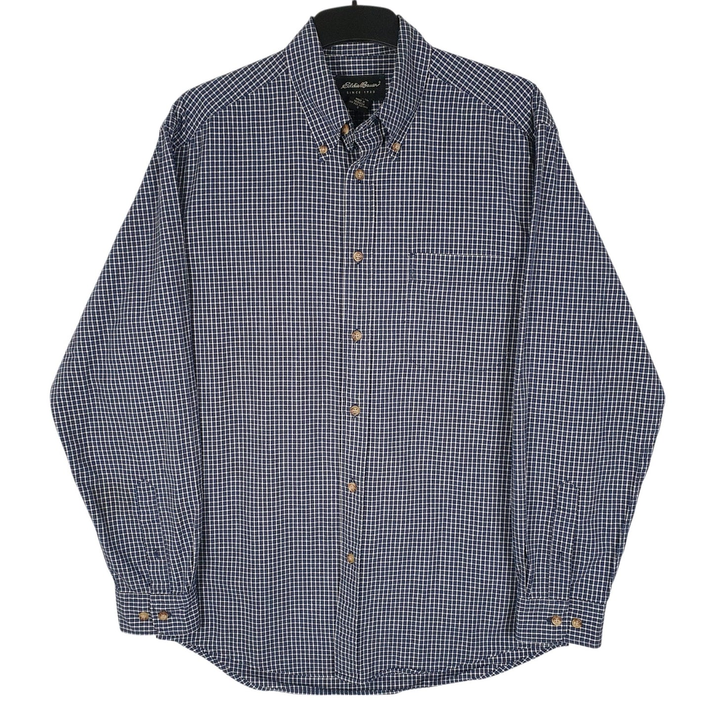Mens Blue Eddie Bauer  Long Sleeve Shirt