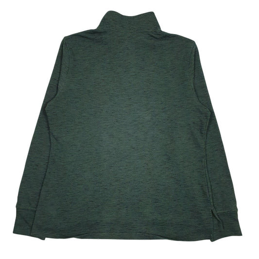 Womens Green Champion  Quarter Zip Jumper