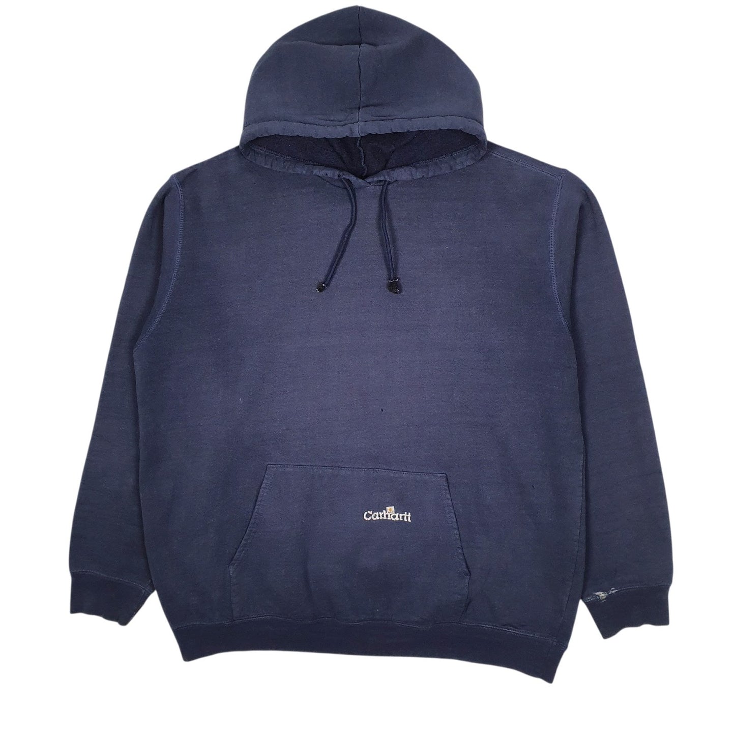 Mens Navy Carhartt Vintage 00s Hoodie Jumper