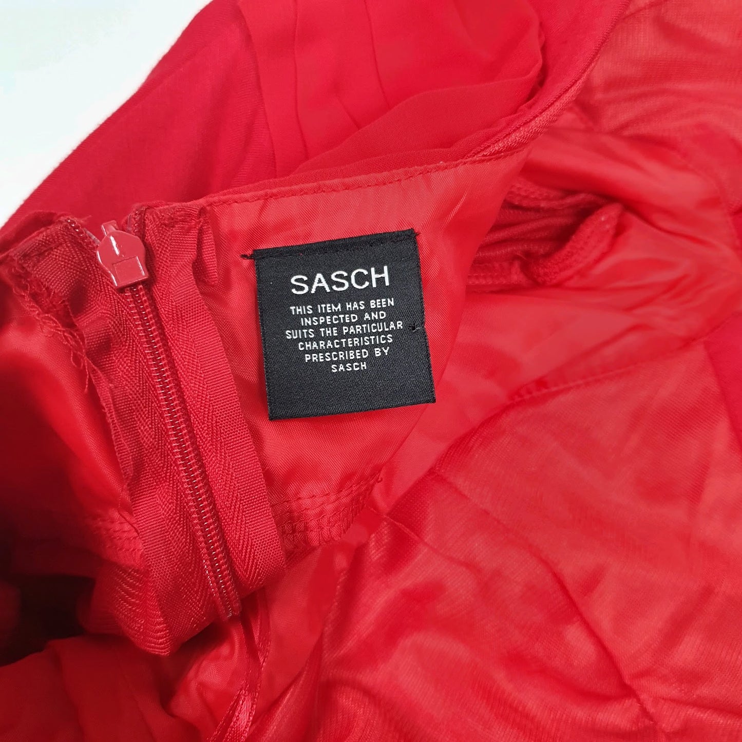Womens Red Sasch Evening Party  Dress