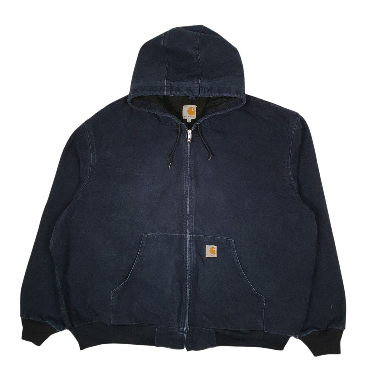 Mens Navy Carhartt J131 Active  Coat