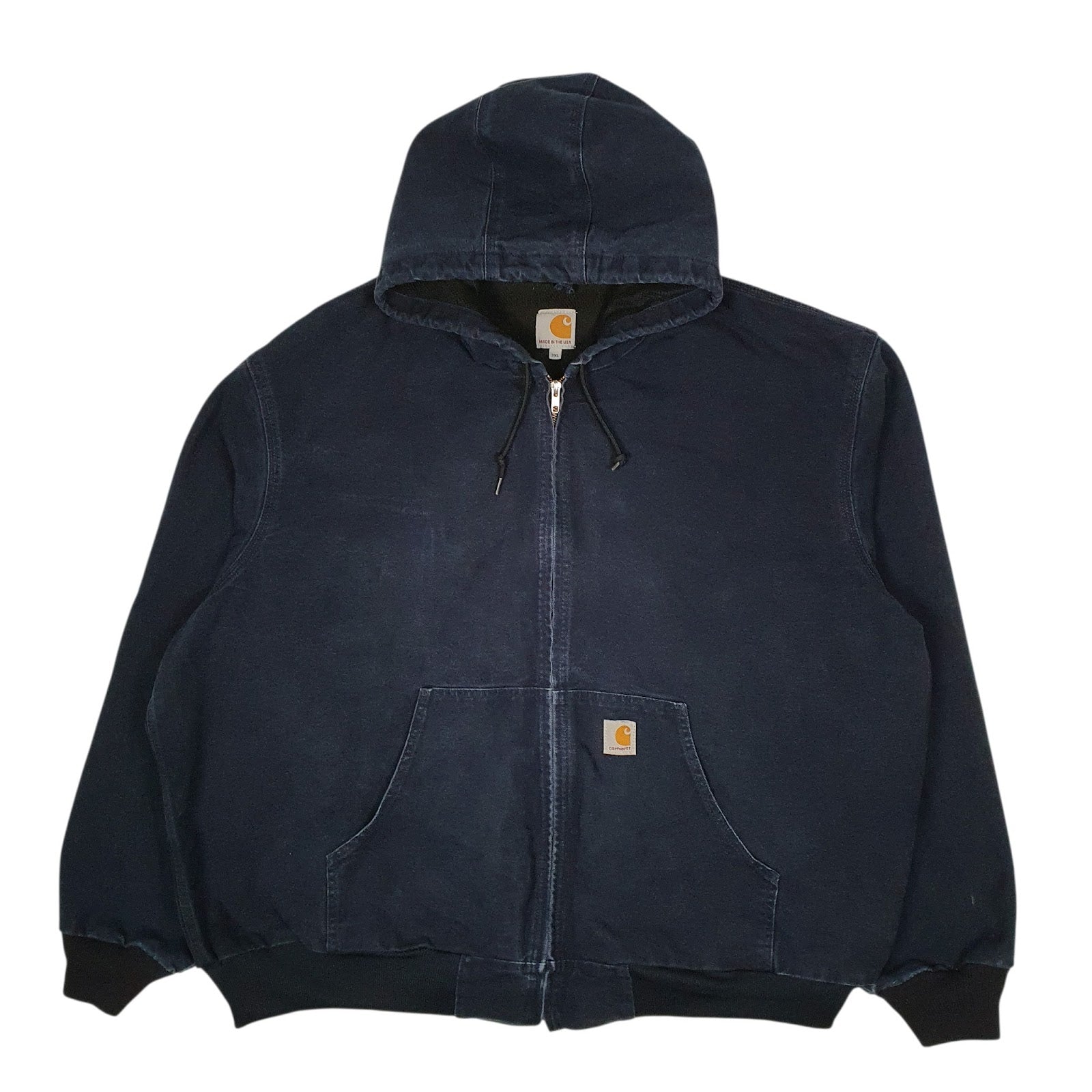 Mens Navy Carhartt J131 Active  Coat