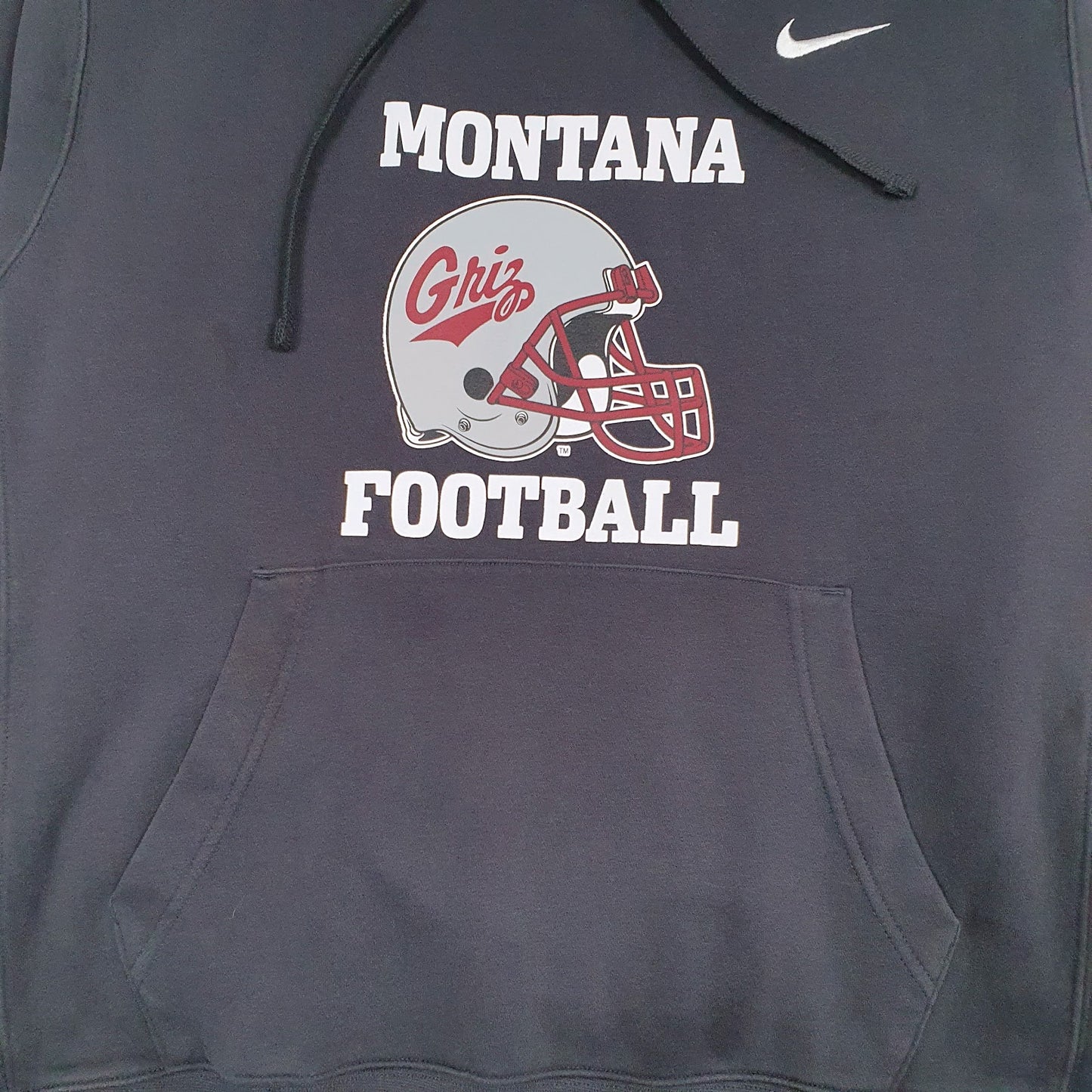 Mens Grey Nike Montana Football Hoodie Jumper